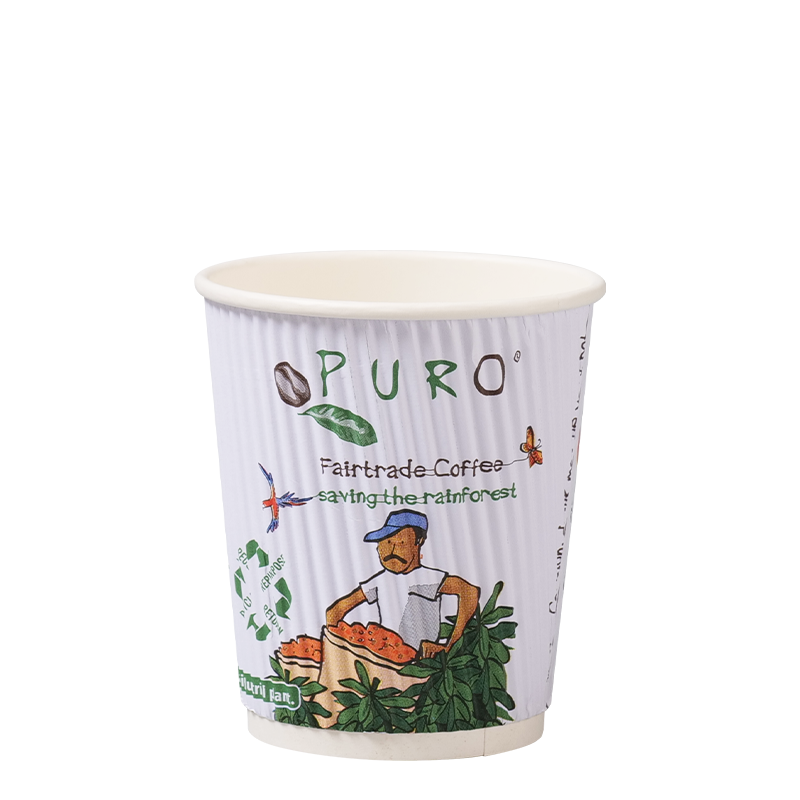 Zvlněný tapetový kelímek