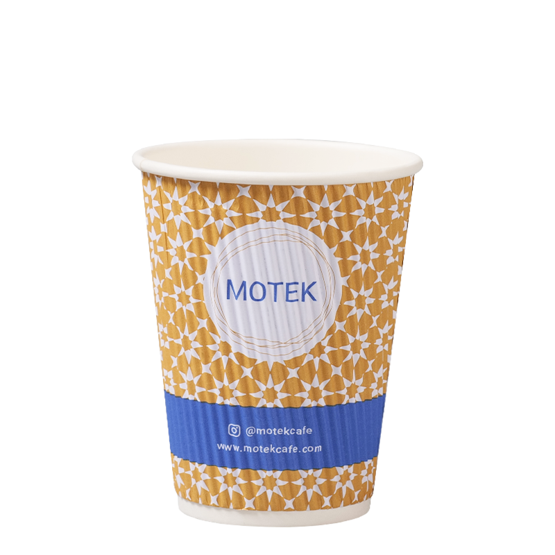 Zvlněný tapetový kelímek